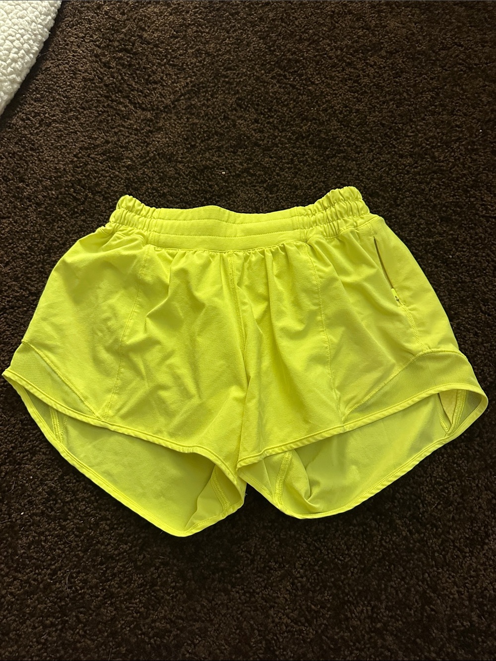 lululemon athletica Neon Yellow Women's Athletic Shorts